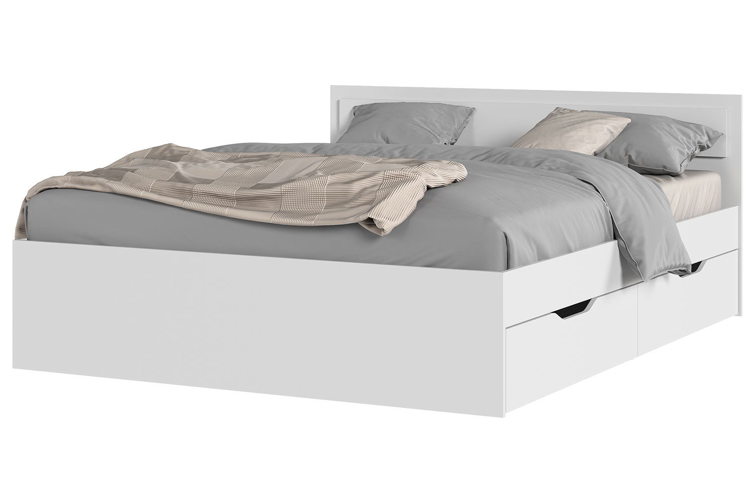 ابيض 160-1 سرير Odense (120/160Cm) - الصورة 1