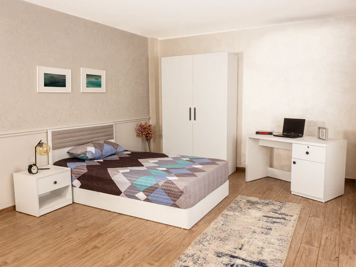 Eco-Bedroom-code-66 غرفة نوم دولاب 120-سرير120 - Porto - الصورة 1