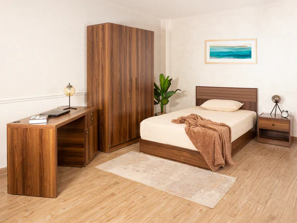 Eco-Bedroom-code-72 غرفة نوم دولاب 120-سرير120 - Avila - الصورة 1